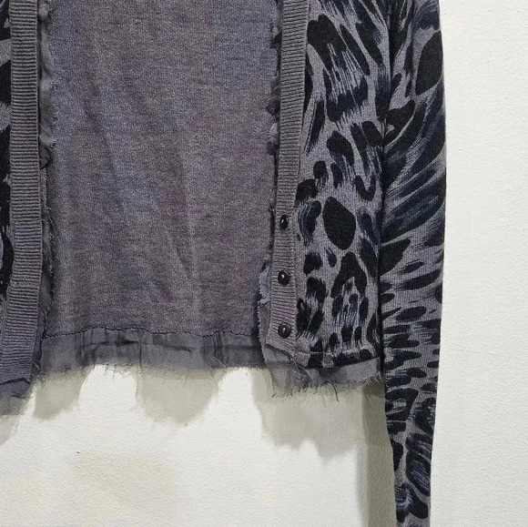 Neiman Marcus Silk Trim Cardigan Sweater - Picture 4 of 5